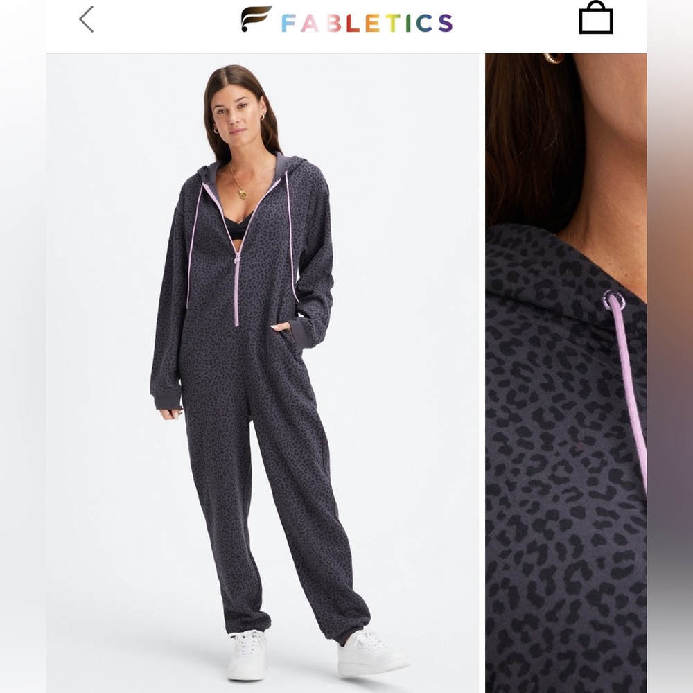 Fabletics Forever Fleece Hooded Onesie